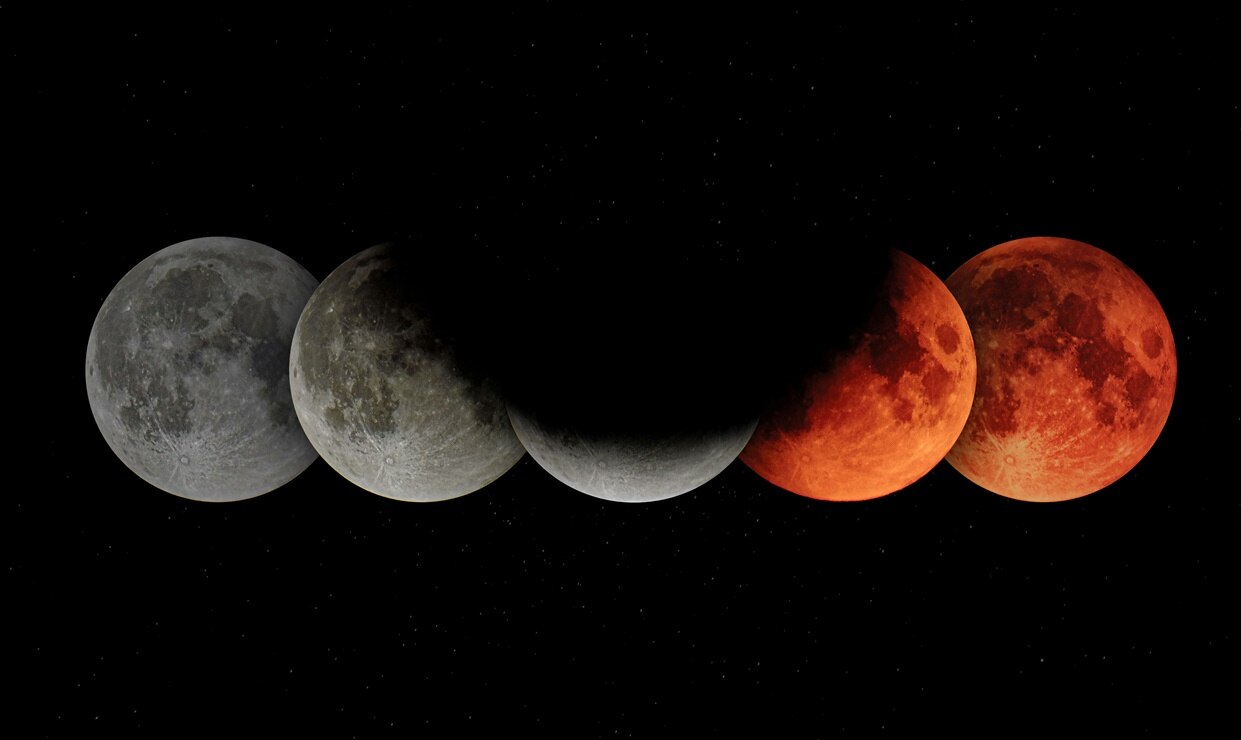 No te pierdas el eclipse total de luna este13 de marzo. Foto: Zoltan Tasi en Unsplash.