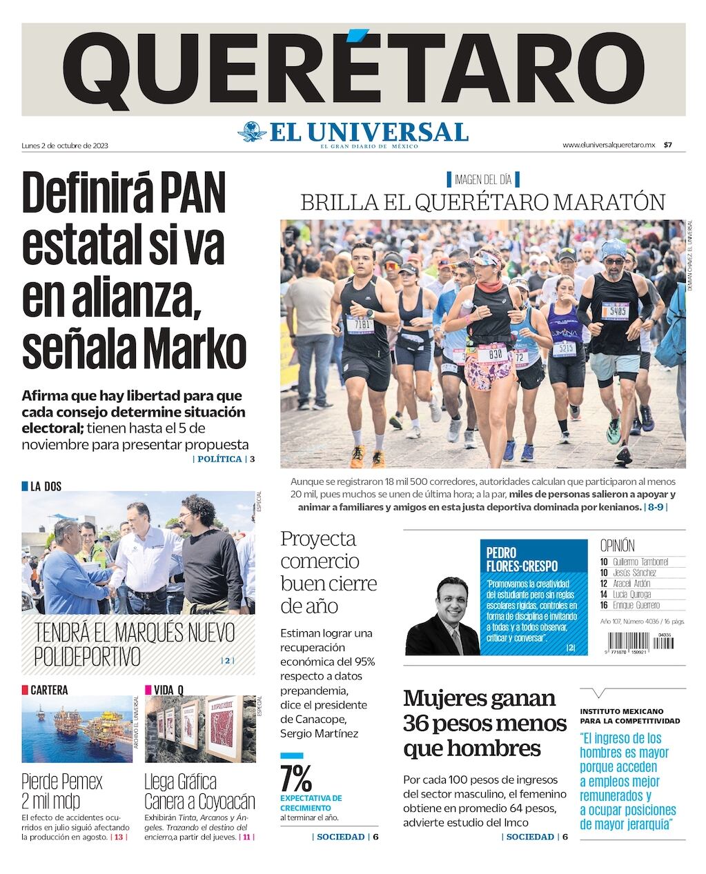 Portada 02 de octubre de 2023