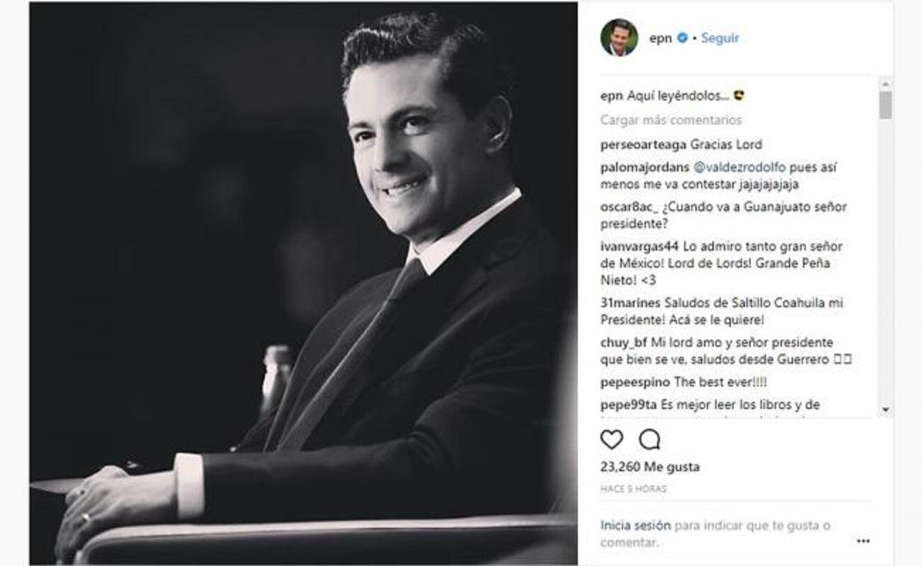 Peña aprovecha descanso y responde a usuarios en Instagram