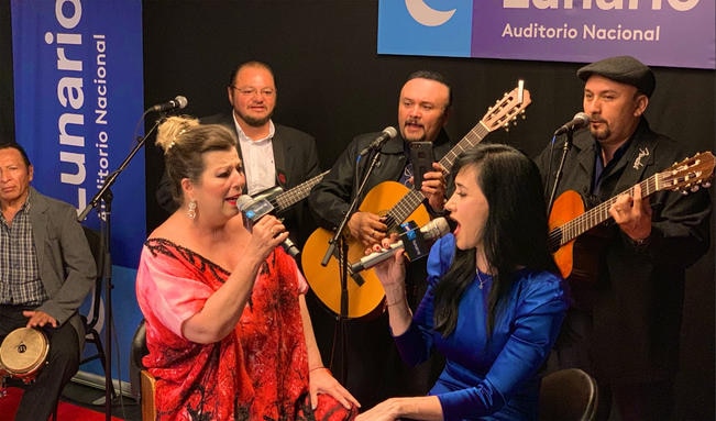 Margarita y Zabaleta presentaron el ciclo “Lunario bohemio”. Foto tomada de twitter