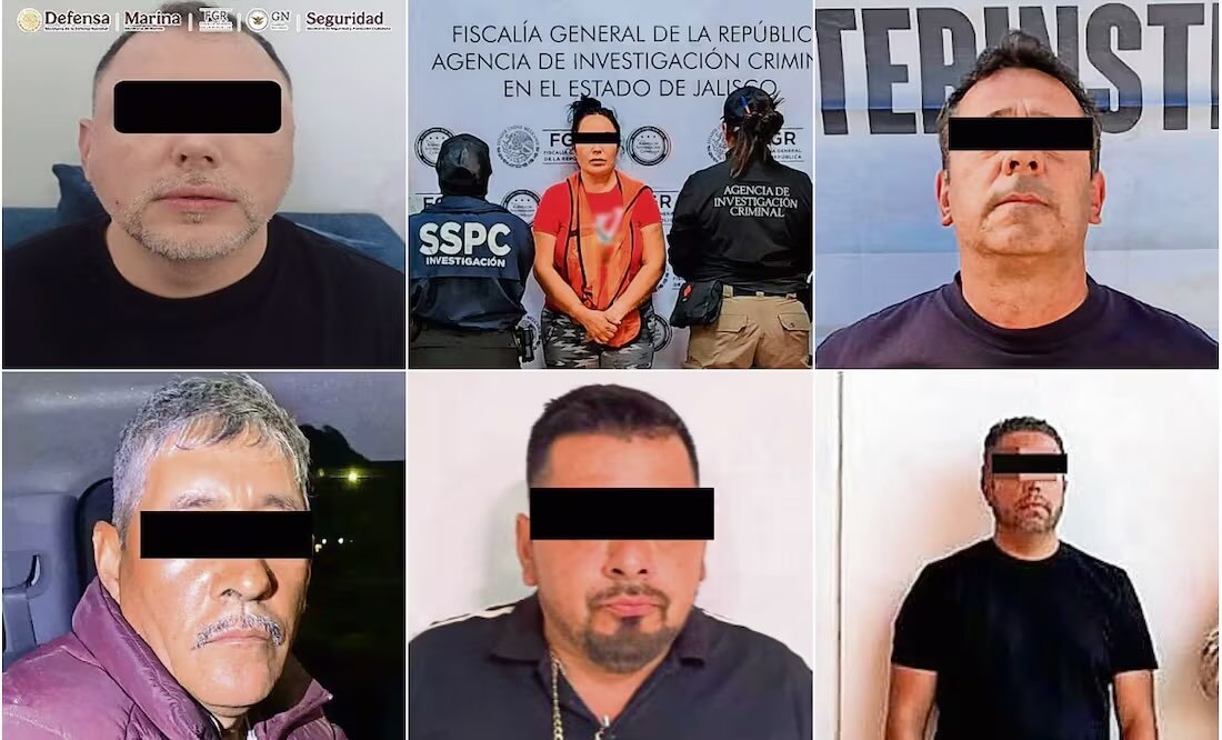 14 de los capturados o abatidos corresponden a personas estrechamente cercanas a los líderes del Cártel de Sinaloa y Cártel Jalisco Nueva Generación (CJNG). Fotos: Especiales.