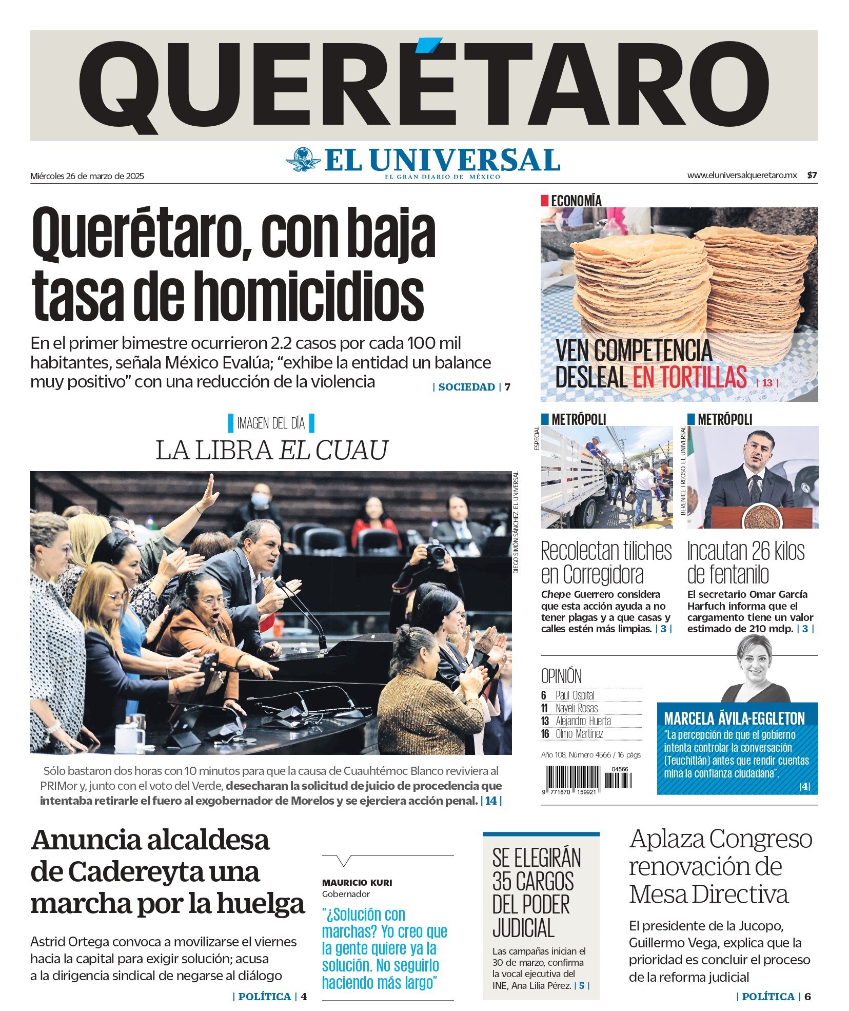 Portada 26 de marzo de 2025