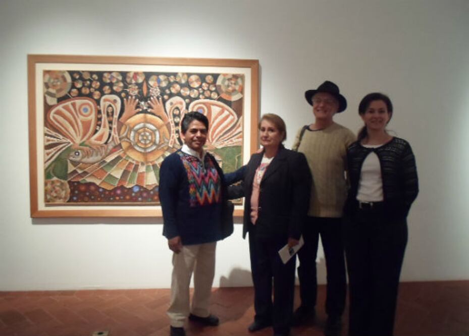 Pintor otomí expone en el Museo de Arte