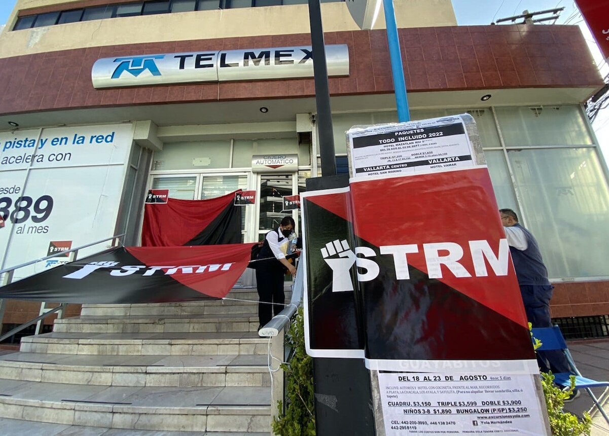 ¿Por qué personal de Telmex se fue a huelga en Querétaro?