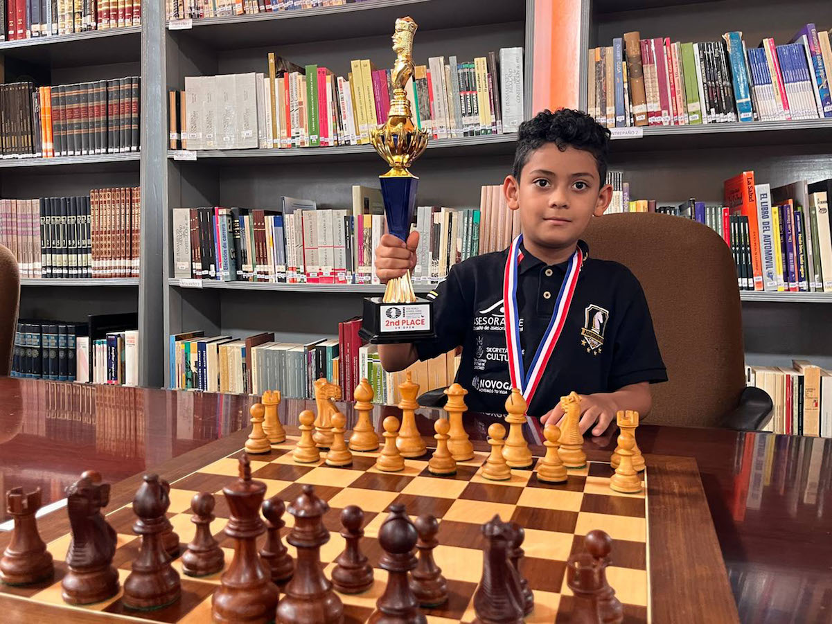 A sus nueve años, niño queretano es subcampeón mundial de ajedrez