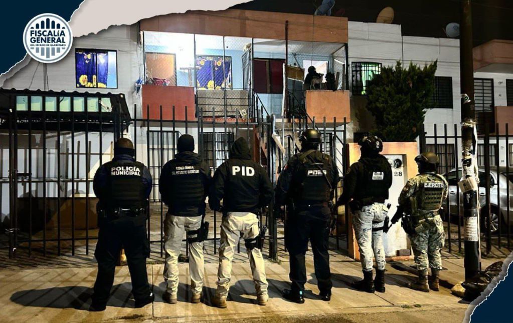 Fiscalía de Querétaro ejecuta 26 cateos y detiene a 16 personas