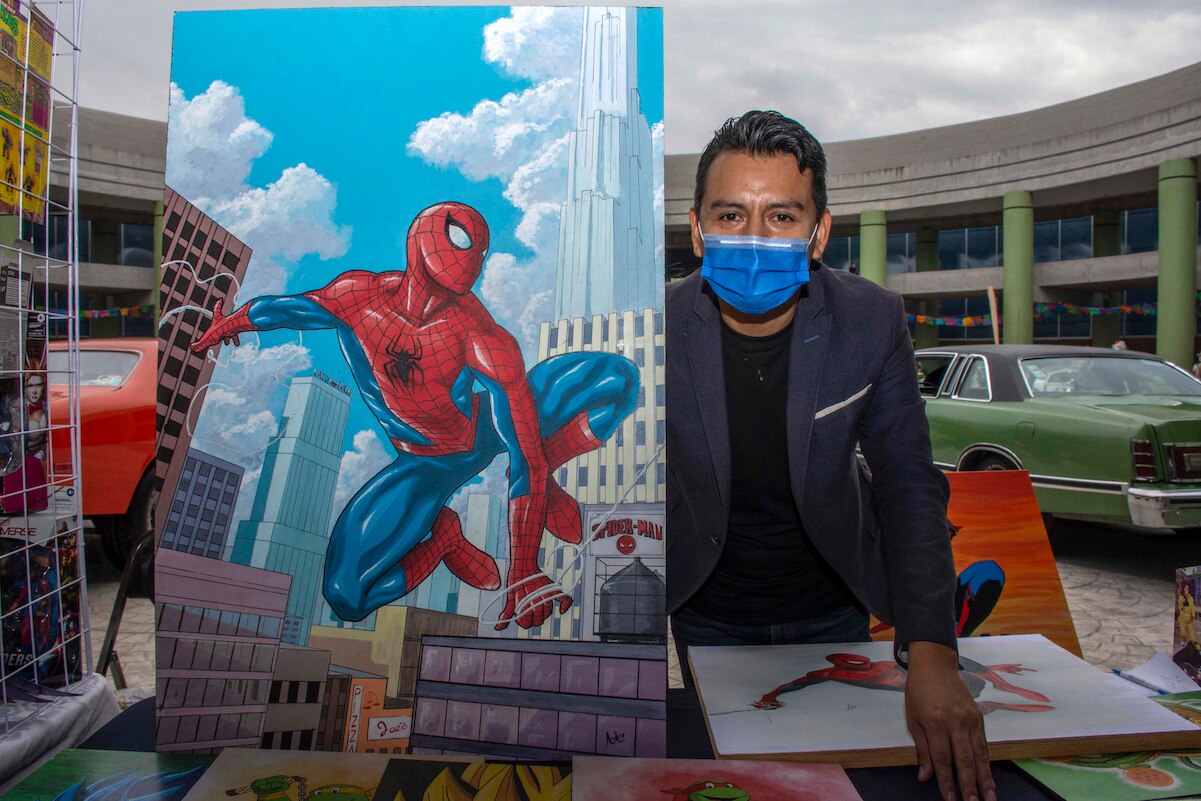 La pintura de superhéroes, un modo de vida en Querétaro