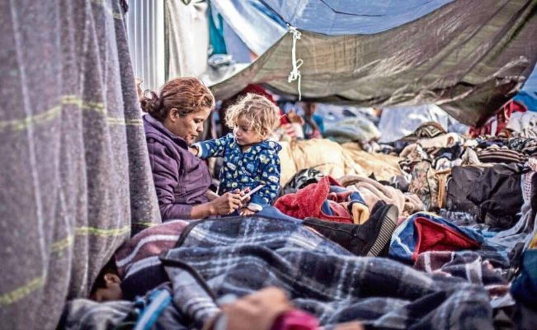 Miembros de la Caravana Migrante el 1 de mayo. El gobierno de Trump ha separado a más de 650 niños de sus padres, según autoridades. Foto: OMAR MARTÍNEZ. CUARTOSCURO