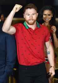  Canelo y GGG llegan a Las Vegas 