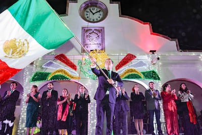 Chepe Guerrero encabeza la Ceremonia del Grito de Independencia en Corregidora