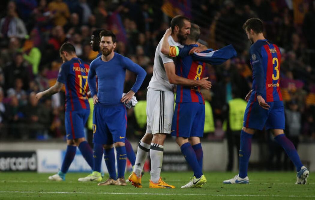 Juventus supo contener al poderoso ataque blaugrana (SERGIO PÉREZ. REUTERS)