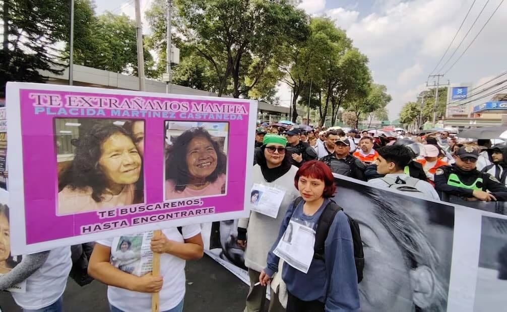 Madres buscadoras protestan previo al Mundial 2026. Foto: Fabian Evaristo
