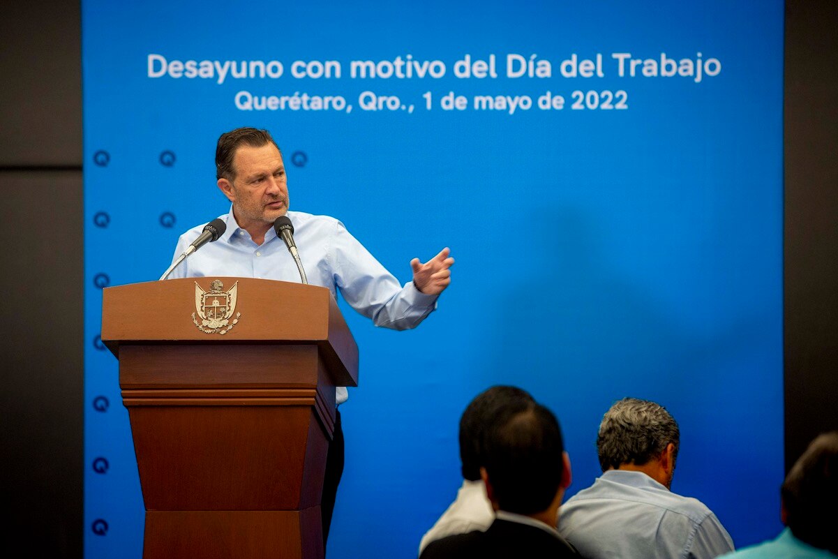 Anuncian 30 mil nuevos empleos para Querétaro, durante desayuno del 1 de Mayo