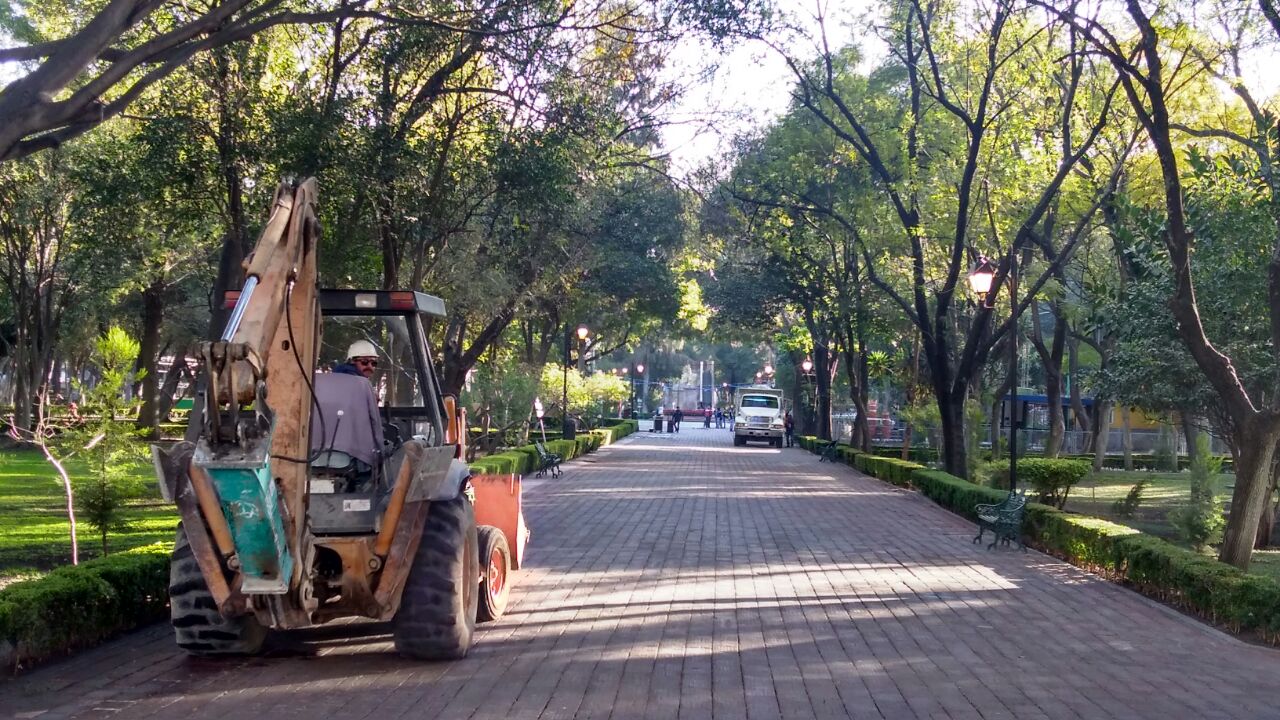 #Avance Comienzan remodelaciones en Alameda Hidalgo