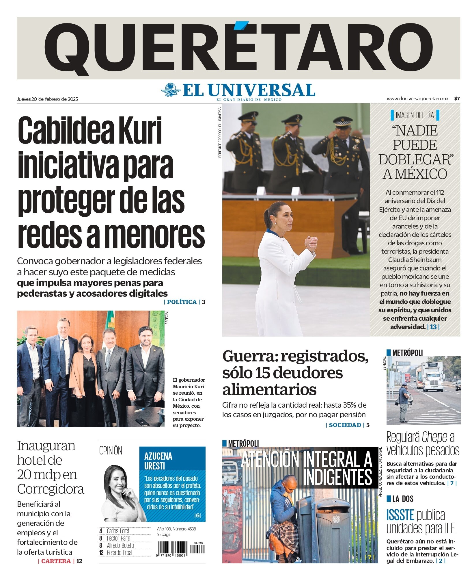 Portada 20 de febrero de 2025
