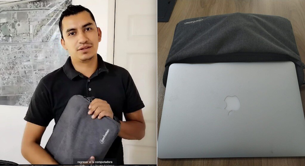 Video. Aún hay gente honesta. Pierde su “Mac” y se la regresan en Querétaro