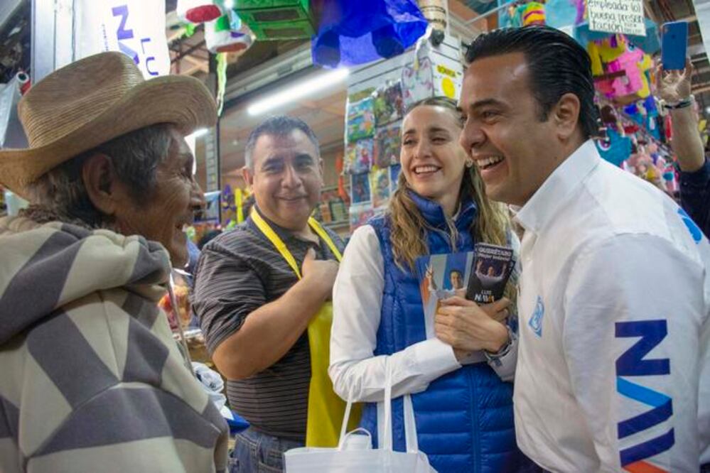 Luis Nava explicó que le solicitó al candidato presidencial la necesidad de financiar desde la federación proyectos de movilidad para la zona metropolitana. Foto: Mitzi Olvera