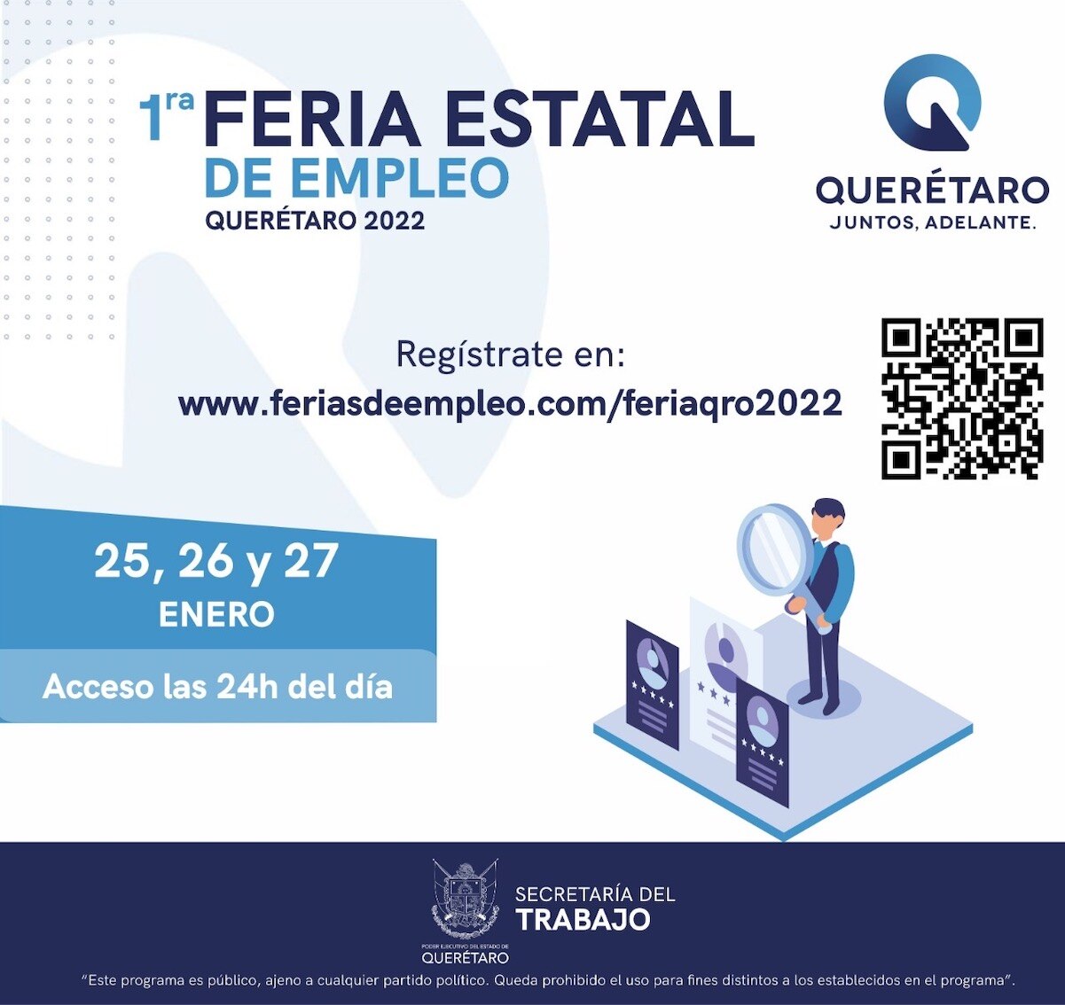 Conéctate a la feria del empleo; ofertarán 800 vacantes en Querétaro