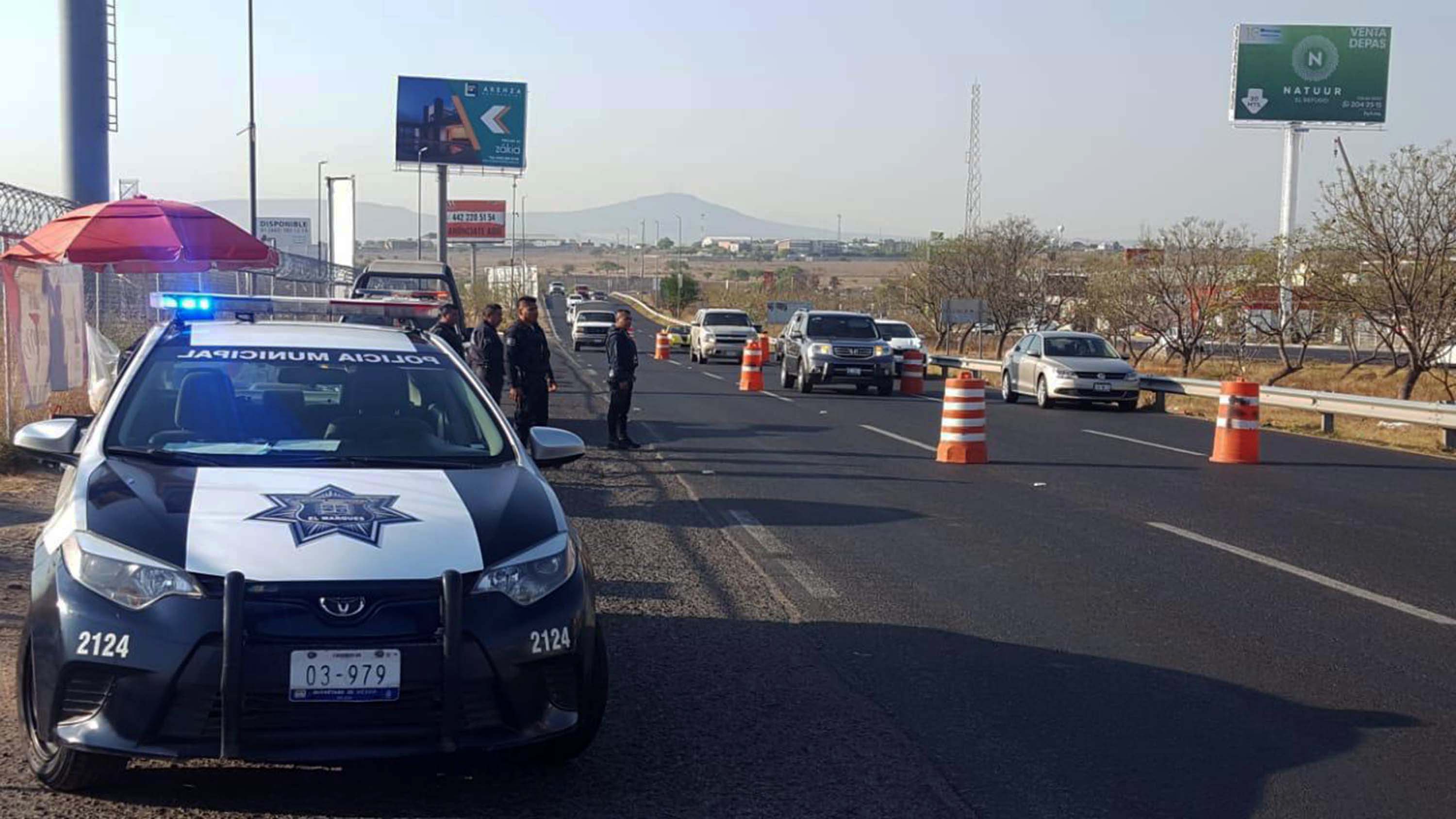 Realizan operativo peatonal en anillo Fray Junípero Serra