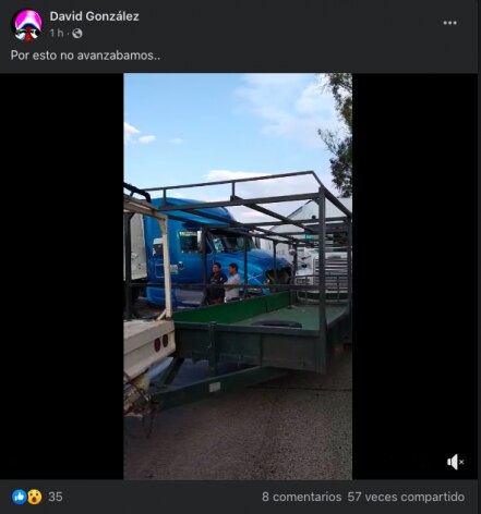 Reportan tránsito detenido en la autopista México-Querétaro, a la altura de San Juan del Río