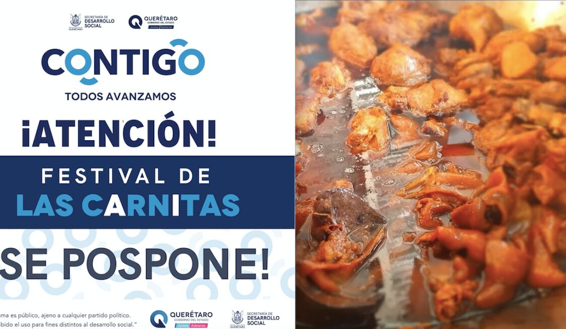 ¡Qué siempre no! Cancelan Festival de las Carnitas en Querétaro 