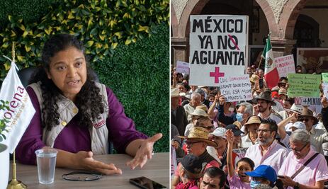 Dirigente de Morena minimiza protesta "por la democracia"