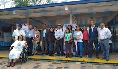 INE Querétaro prueba casillas con accesibilidad para personas con discapacidad