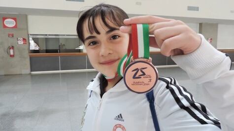 María Sofía, una karateca de bronce