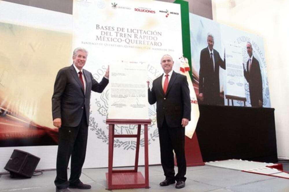 Presentan bases de licitación de tren
