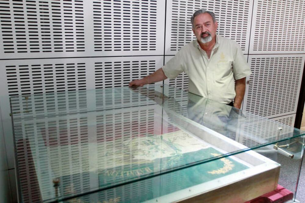 La bandera que reposa en el Museo Regional fue creada en 1836 y participó en la Batalla del Castillo de Chapultepec en 1847. Foto: CÉSAR GÓMEZ
