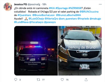 Acusan de robo al valet parking de Bruno, restaurante de lujo ubicado en Querétaro