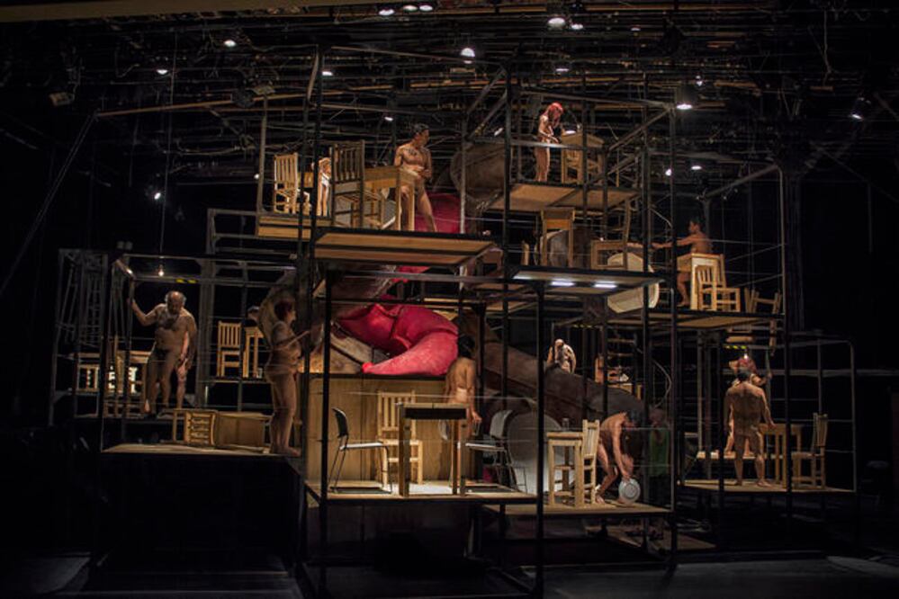 Con la obra Psico/Embutidos fue reconocido el escenógrafo. (CORTESÍA SAMUEL PADILLA. INBA)