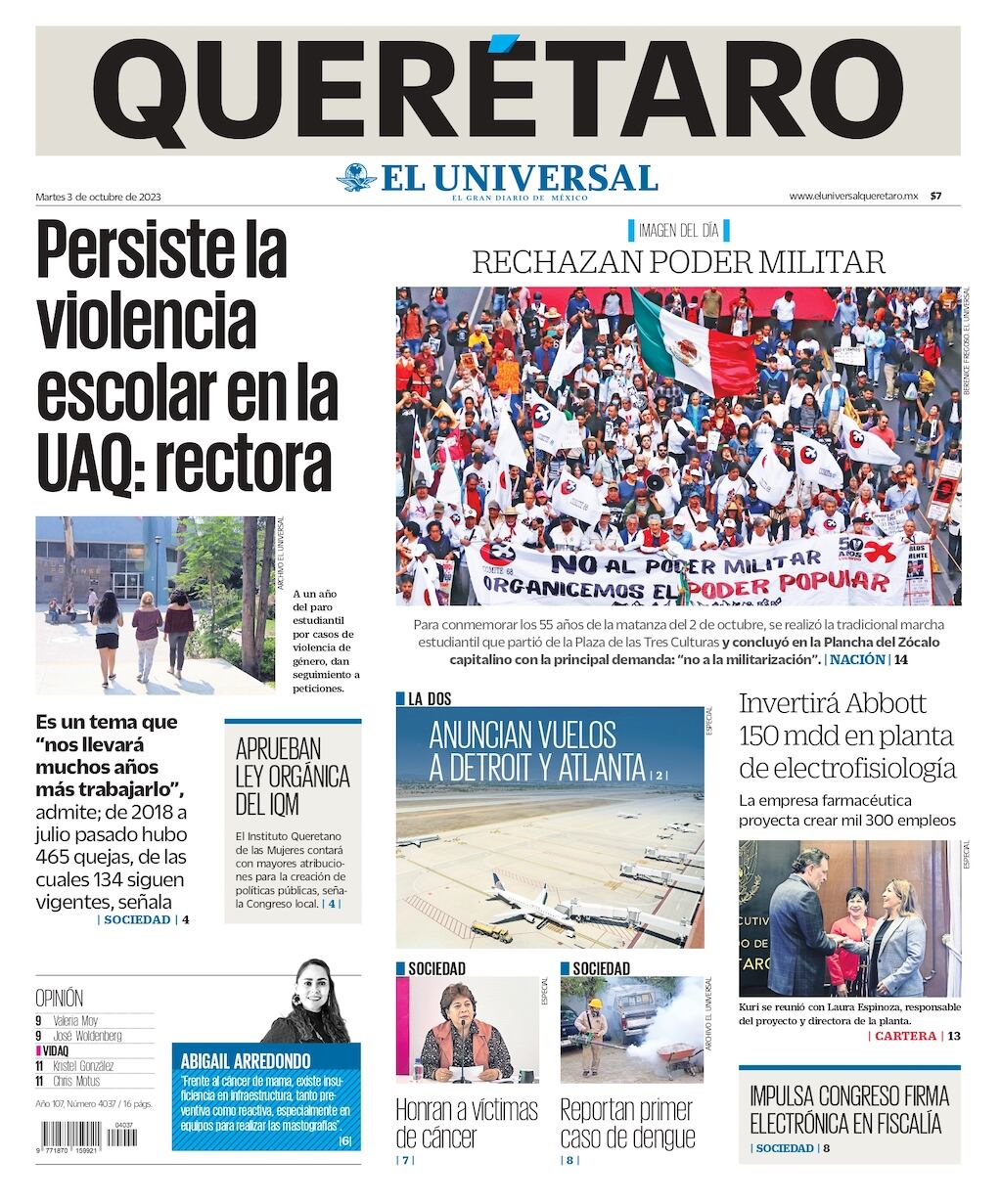 Portada 03 de octubre de 2023