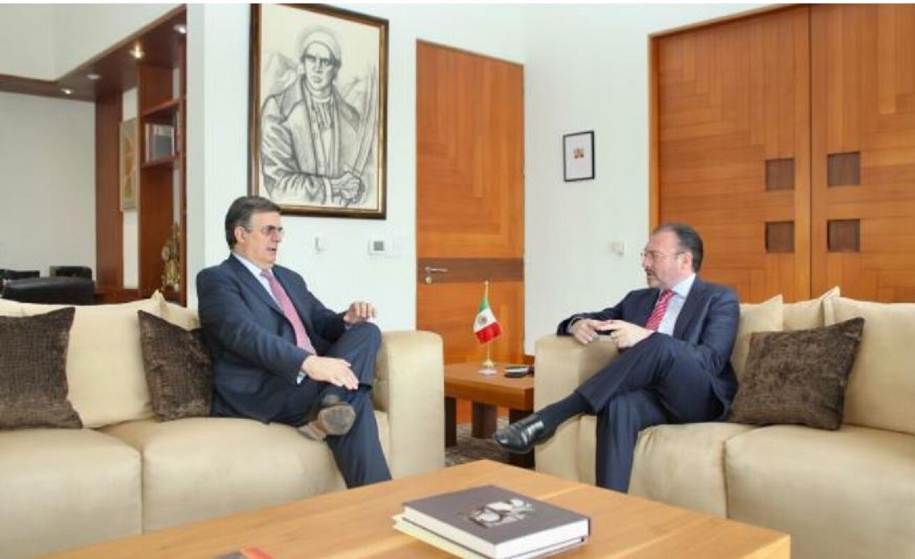 Se reúnen Videgaray y Ebrad para hablar de la SRE y el proceso de transición