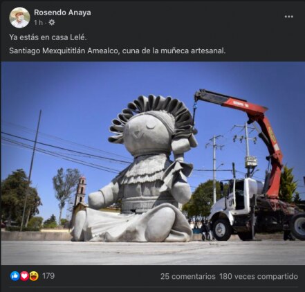 ¡Espectacular! Una muñeca Lele gigante de masaroca