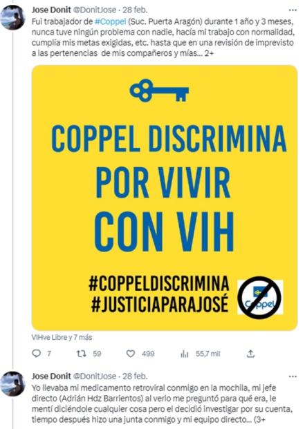 Joven denuncia discriminación en Coppel; difunden su diagnóstico con VIH y lo acosan hasta correrlo