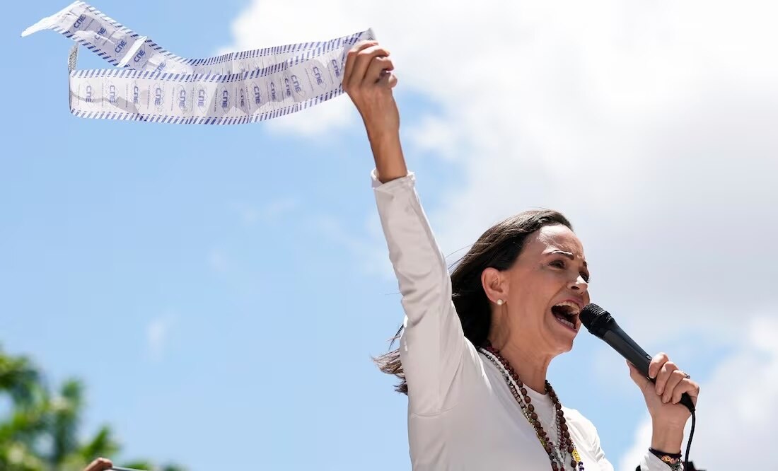 "Hoy más que nunca contamos con el presidente Trump", dice María Corina Machado, ganadora del Nobel de la Paz