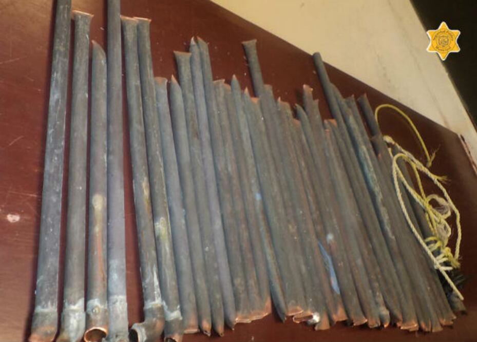 Se robó tubos de cobre