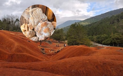 ¡Como si estuvieras en Marte! Así es el paraje con fósiles y arena roja en Querétaro