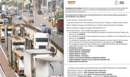 Transportistas Unidos cancelan paro en caseta de la autopista México-Querétaro