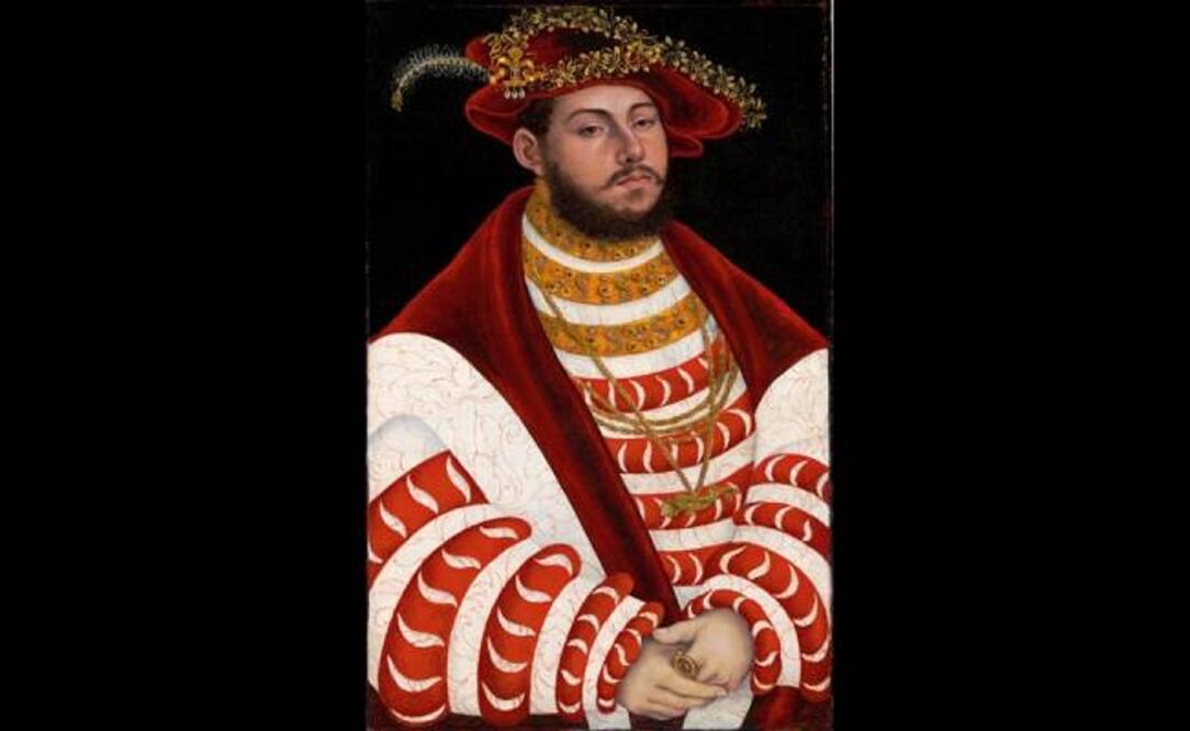 Lucas Cranach el Viejo pintó el "Retrato de John Frederick I, elector de Sajonia". Foto: Christie's Images via AP