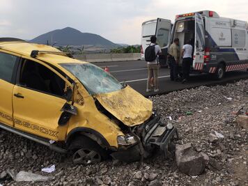 Sobrevive a fuerte volcadura