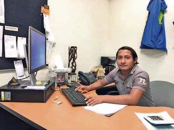 Josué Luis encontró en SJR trabajo y amor