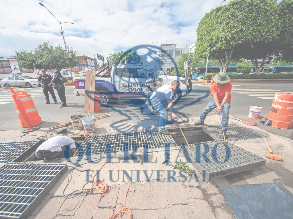 Realizan tareas de limpieza y mantenimiento en alcantarillas