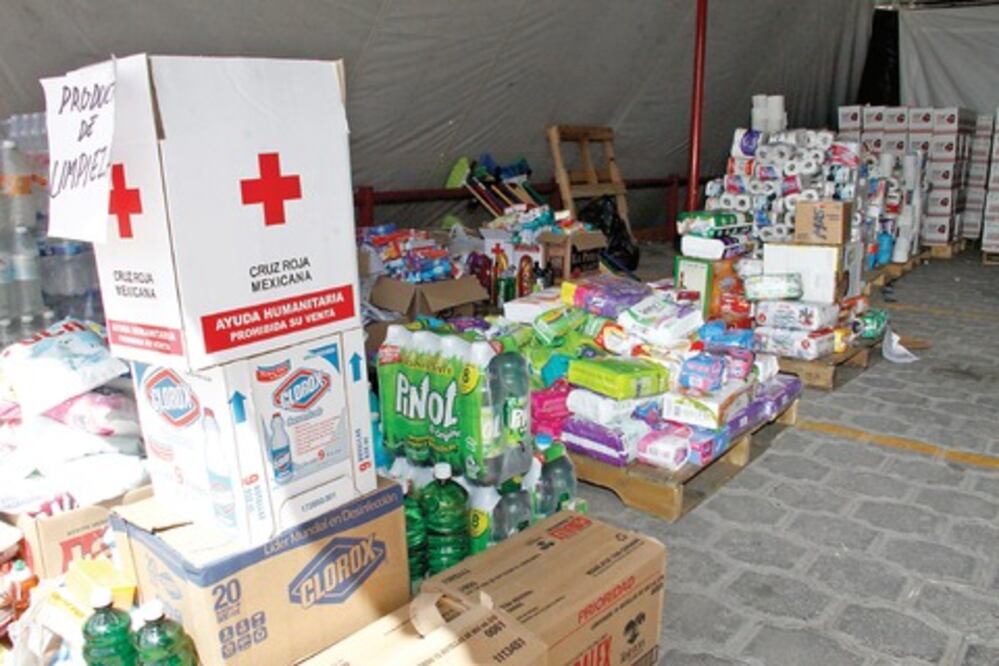 Camiones con víveres