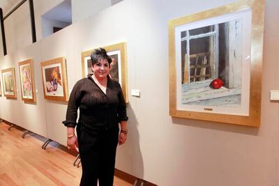 Lourdes Monsalve expone acuarela