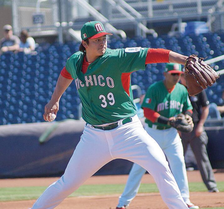 Luis Mendoza abrió el encuentro y trabajó dos innings. (TWITTER SELECCIÓN MEXICANA)
