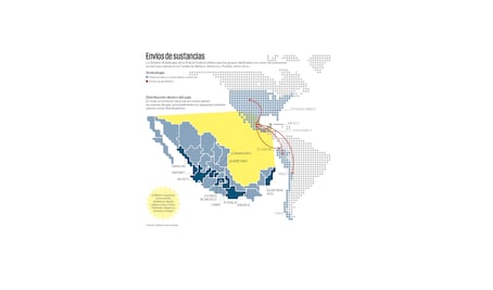 Red de narcóticos. Cárteles venden en internet