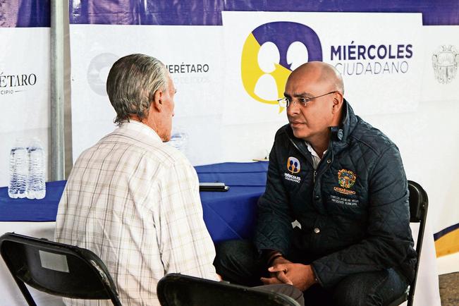 El alcalde de Querétaro, Marcos Aguilar Vega, explicó a la ciudadanía que invitará a los diputados a conocer el proyecto de dicha propuesta que está por tener en sus manos el gobierno local (CÉSAR GÓMEZ. ELUNIVERSAL)