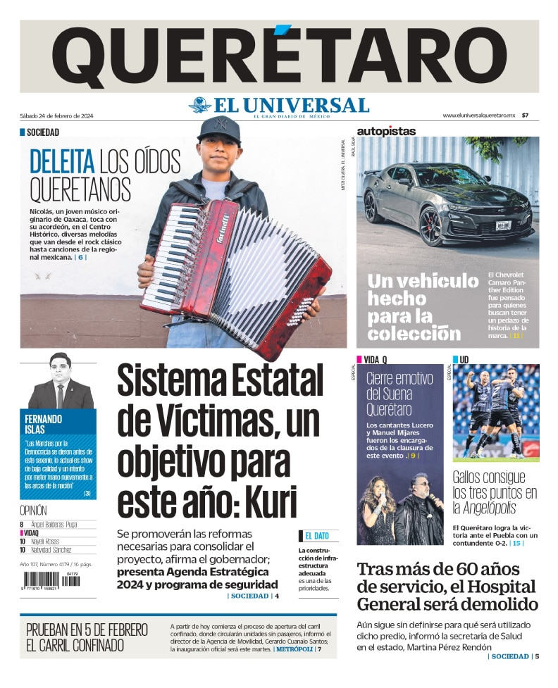 Portada 24 de febrero de 2024